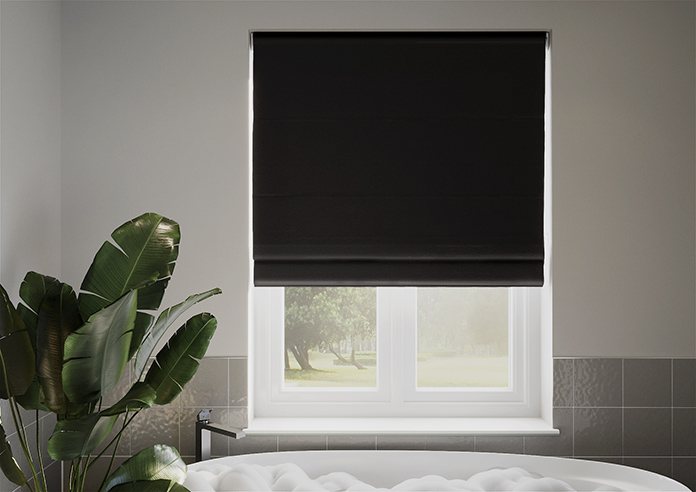 Lucerne Faux Silk, Shadow Grey - Roman Blind - Image 3